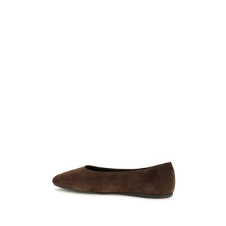 Brown Calf Leather Bos Taurus Ballet Flats