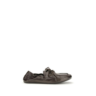 Brown Calf Leather Bos Taurus Slip-On Loafers