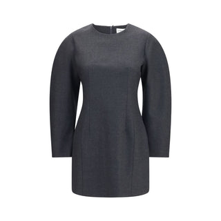 Gray Wool Oves Aries Casual Dress