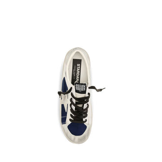 Gray Calf Leather Bos Taurus Low Top Sneakers