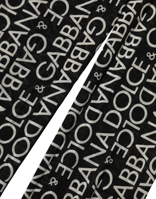 Black White All Over Print Sheer Stretch Tights Socks