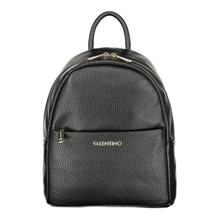 Black Polyurethane Women's Backpack