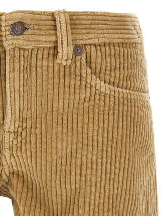 Beige Cotton Bermuda Shorts