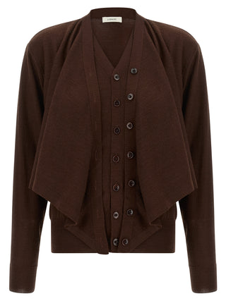 Bordeaux Wool Cardigan