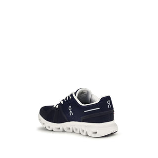 Black Recycled Polyester Athletic Sneakers