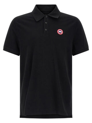 Black Cotton Polo Shirt