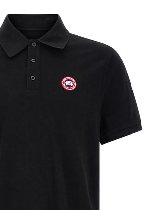 Black Cotton Polo Shirt