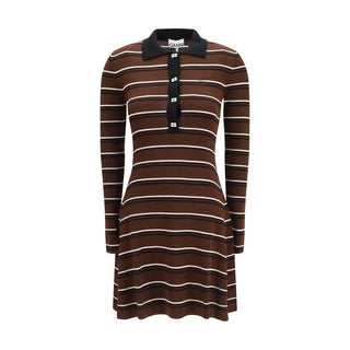 Brown Wool Oves Aries Casual Dress