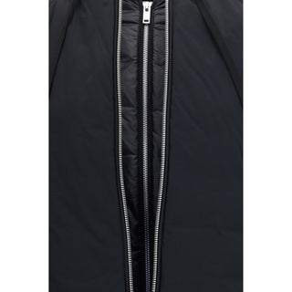Black Nylon Bomber