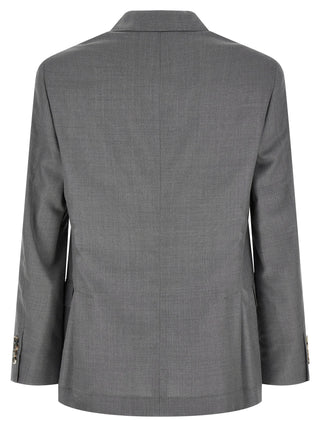 Gray Virgin Wool Blazer