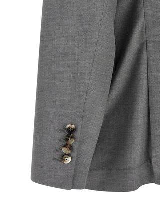 Gray Virgin Wool Blazer