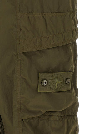 Bicolor Polyamide Cargo Pants