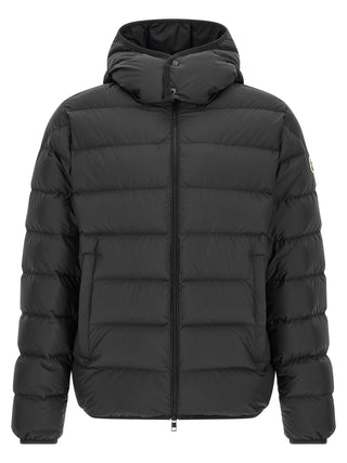 Black Polyester Full-Length Jacket