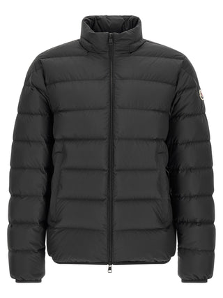 Black Polyester Full-Length Jacket