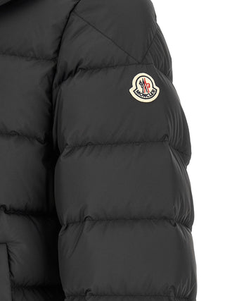 Black Polyester Full-Length Jacket