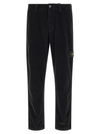 Black Cotton Casual Pants