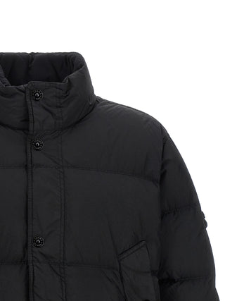 Black Polyamide Full-Length Jacket