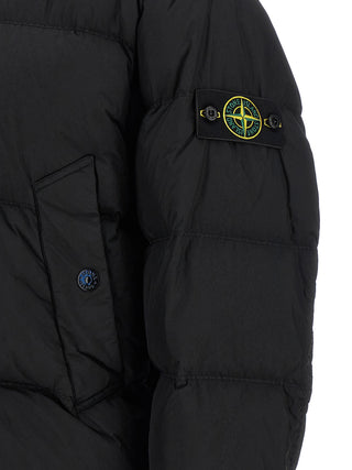 Black Polyamide Full-Length Jacket