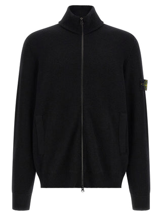 Black Virgin Wool Cardigan