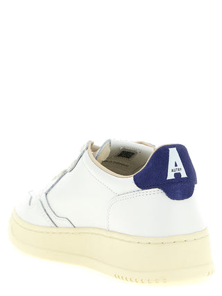 Blue Cowhide Athletic Sneakers