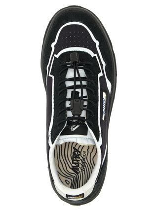 Black Nylon Athletic Sneakers