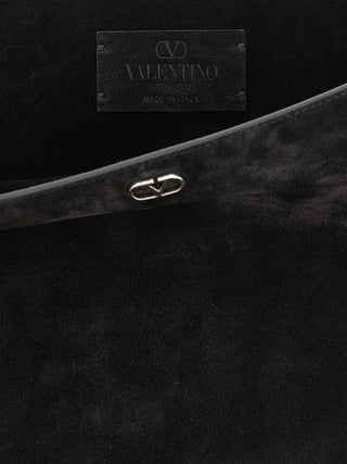 Black Calfskin Shoulder Bag