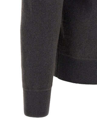 Gray Cashmere Cardigan