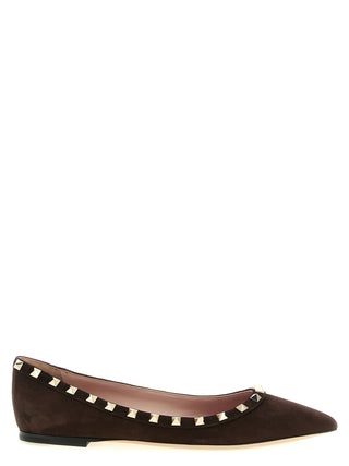 Brown Calfskin Ballet Flats