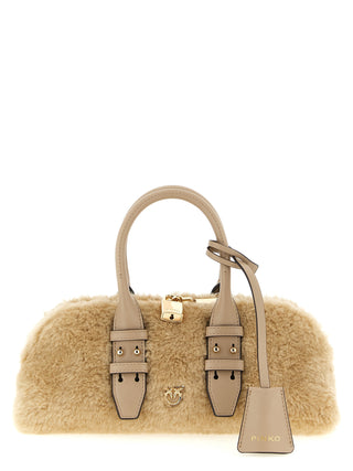 Gray Polyester Handbag