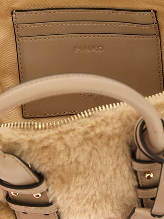 Gray Polyester Handbag