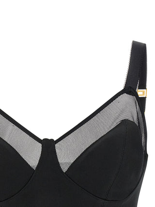 Black Virgin Wool Tank Tops