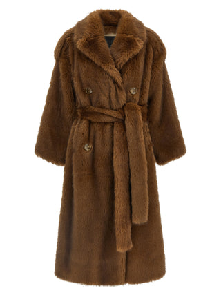 Brown Polyester Coat