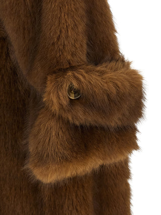 Brown Polyester Coat