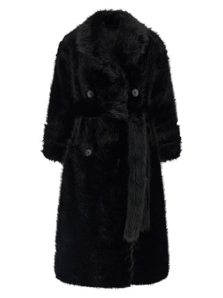 Black Polyester Coat