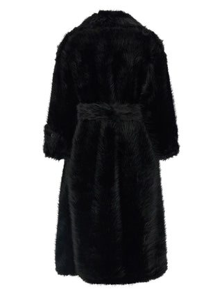 Black Polyester Coat