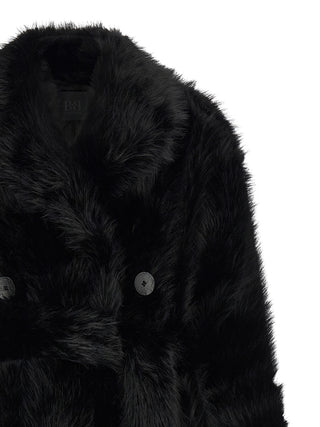 Black Polyester Coat