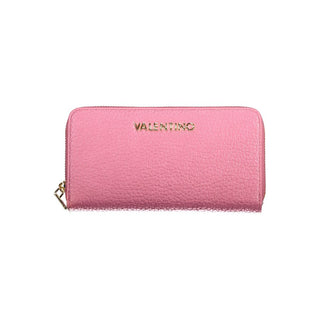 Pink Polyurethane Women's Wallet