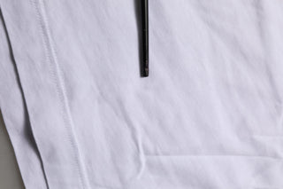 White Cotton Gold DG Logo Crew Neck T-shirt