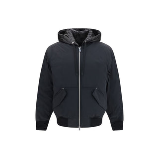 Black Nylon Full-Length Jacket