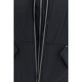 Black Nylon Full-Length Jacket