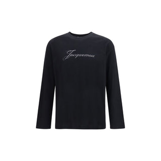 Black Cotton Long Sleeve T-Shirt