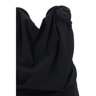 Black Wool Oves Aries Cocktail Dress