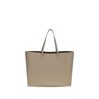 Beige Calf Leather Bos Taurus Shoulder Bag