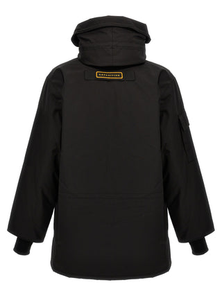 Black Polyester Parka
