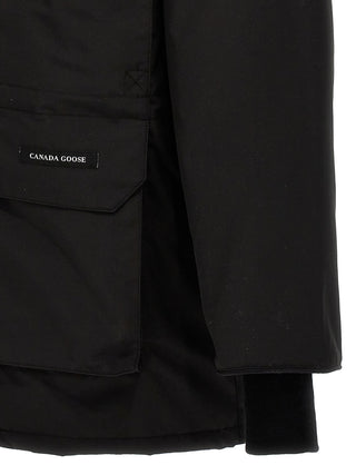 Black Polyester Parka