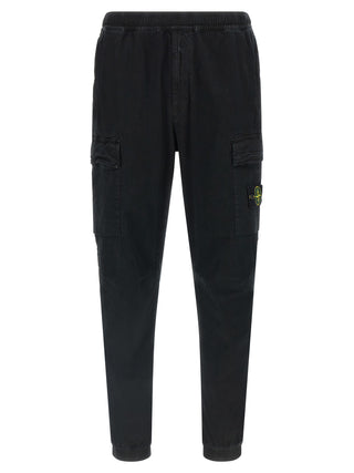 Black Cotton Cargo Pants
