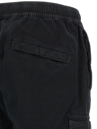 Black Cotton Cargo Pants