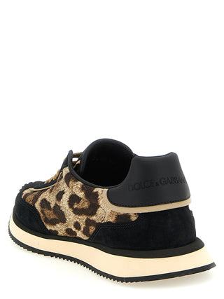 Multicolor Cotton Low Top Sneakers