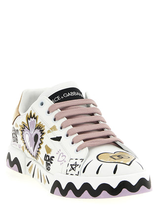 Multicolor Calfskin Low Top Sneakers