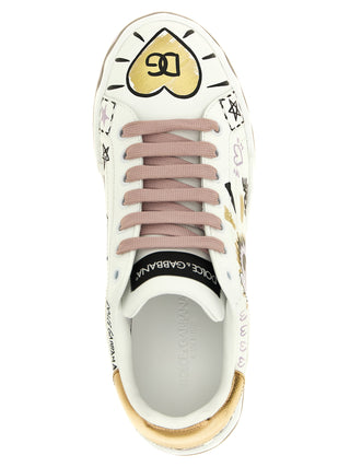 Multicolor Calfskin Low Top Sneakers